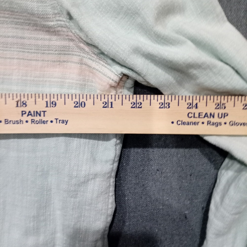 Marine Layer Mens Marge Button Down Shirt Mint Green Striped Cotton Blend 15794 - Picture 6 of 9